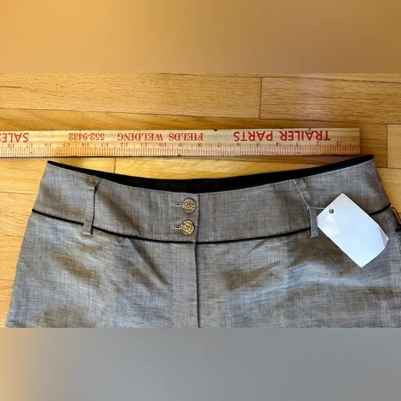 White House Black Market women’s linen blend wide leg trousers size 12 NWT - Picture 7 of 11